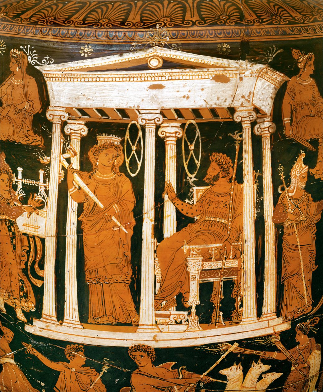 Hádes a Persefona ve svém paláci v podsvětí (keramika) od Painter Underworld