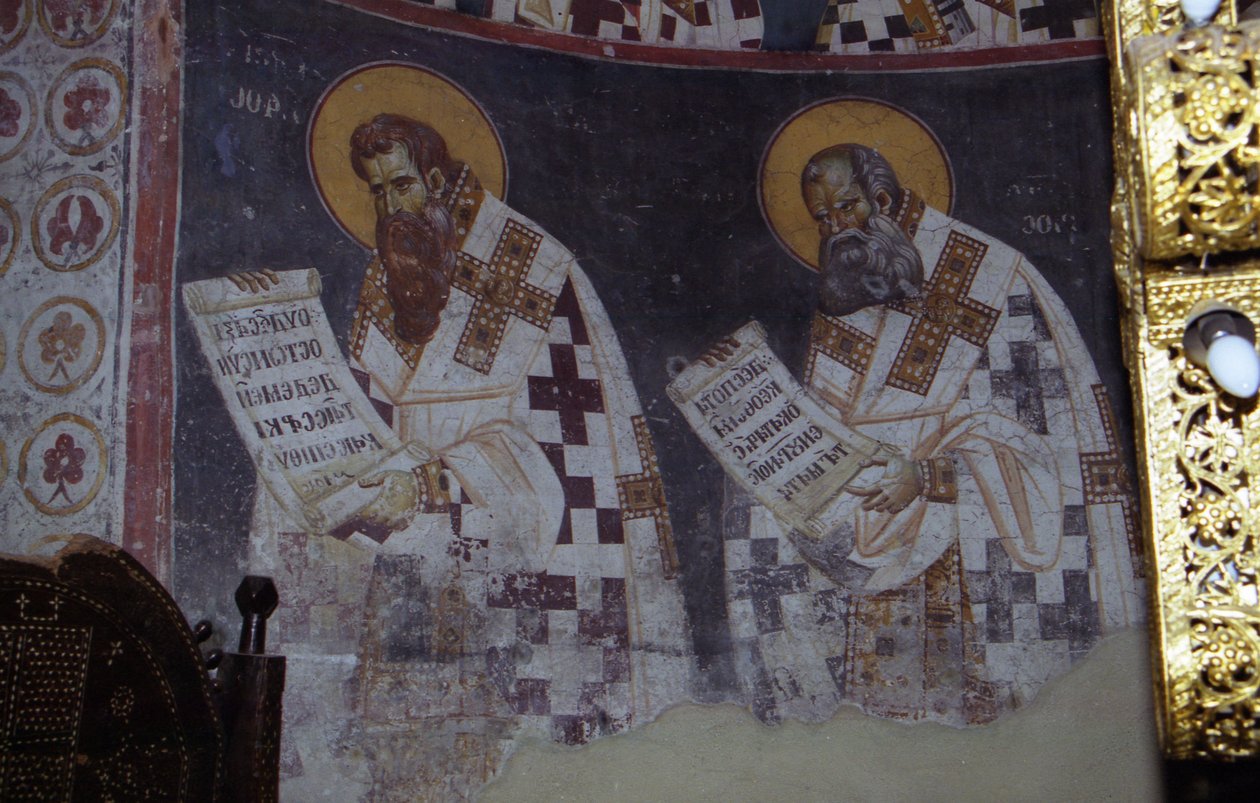 Fresky v kostele Theotokos od Painters Michael Ephtichius