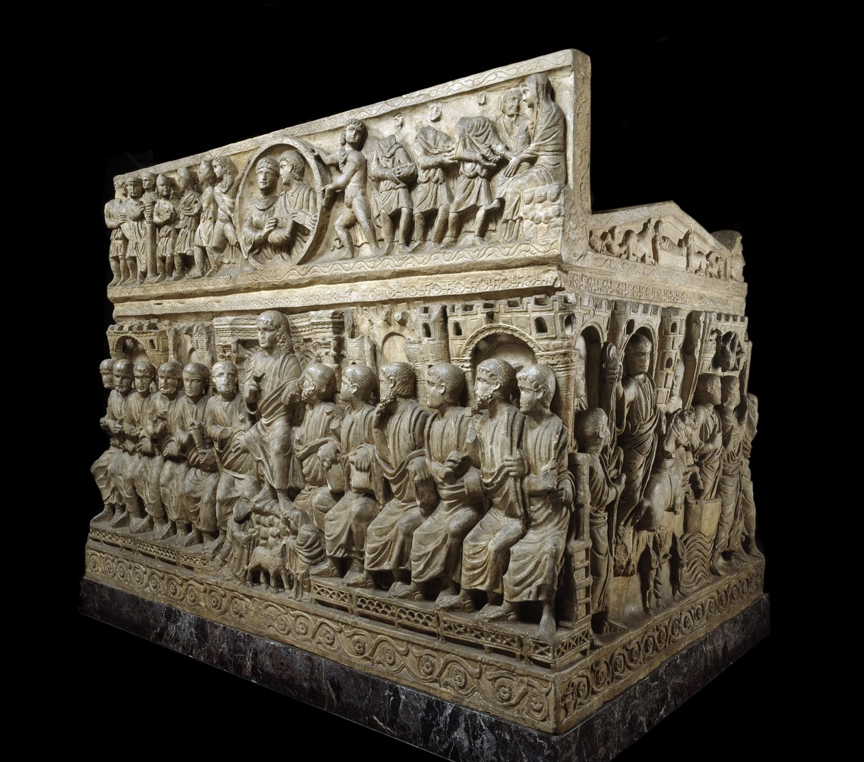 Sarkofág Flavius ​​​​Stilicho, kolem 359-408 (mramor) od Paleo Christian