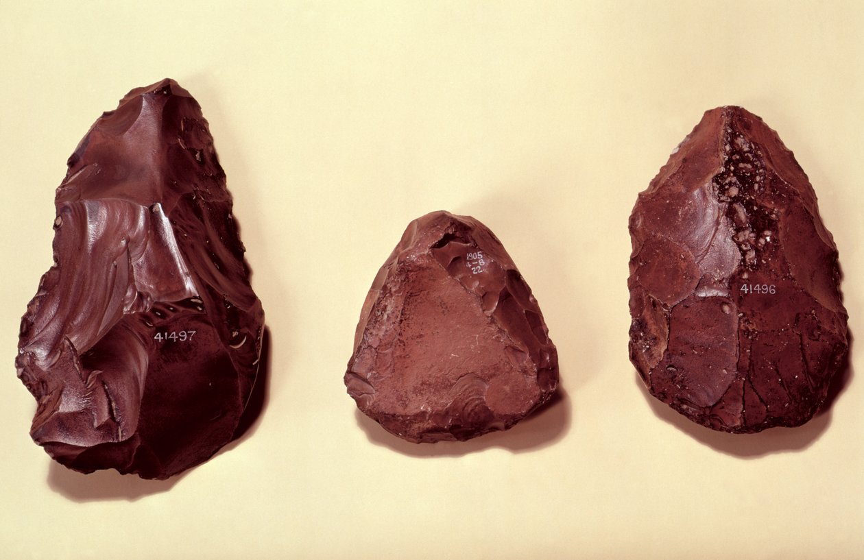 Hlavy pazourkových seker od Paleolithic