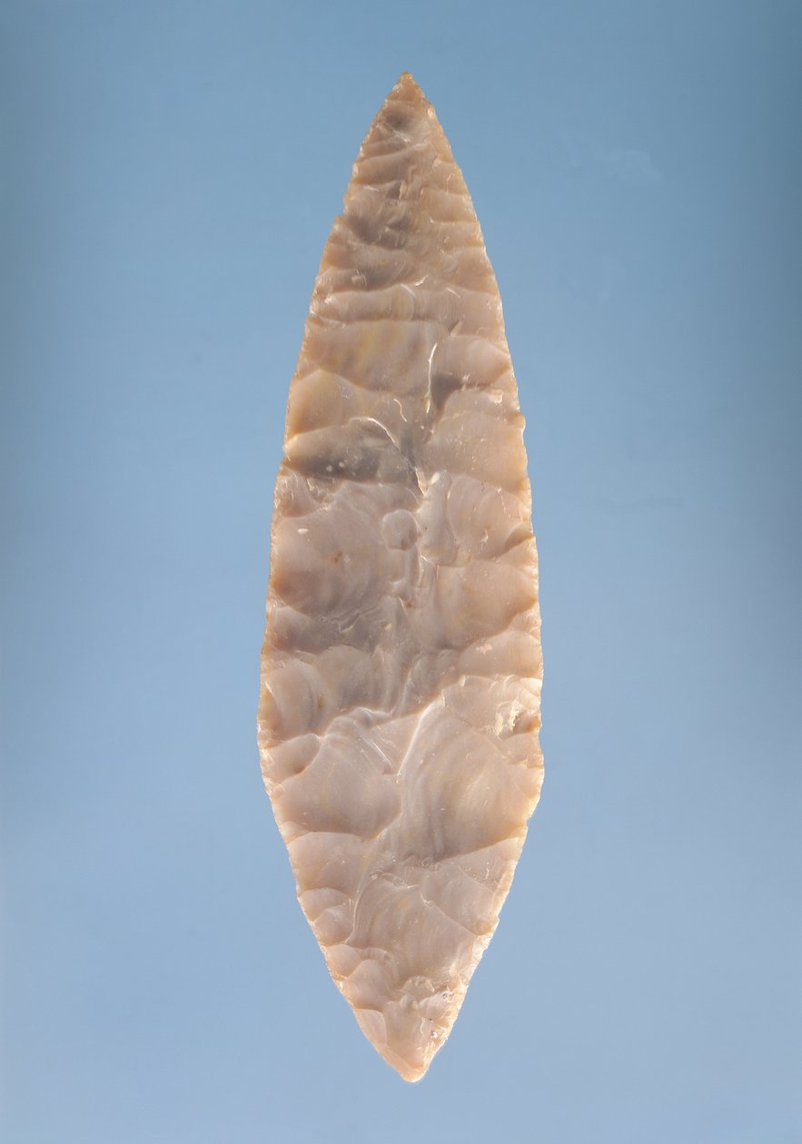 Solutrejská čepel „vavřínový list“, nalezená na Volgu, 20000-15000 př.nl od Paleolithic