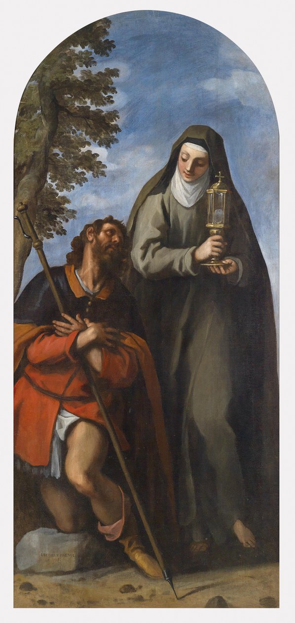 Svatí Roch a Clare od Palma Il Giovane
