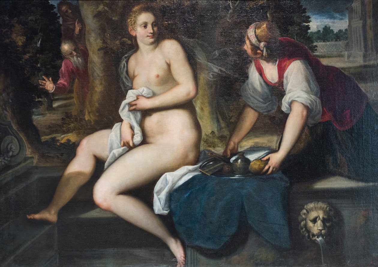 Susanna a starší (olej na plátně) od Palma Il Giovane (1548 1628)