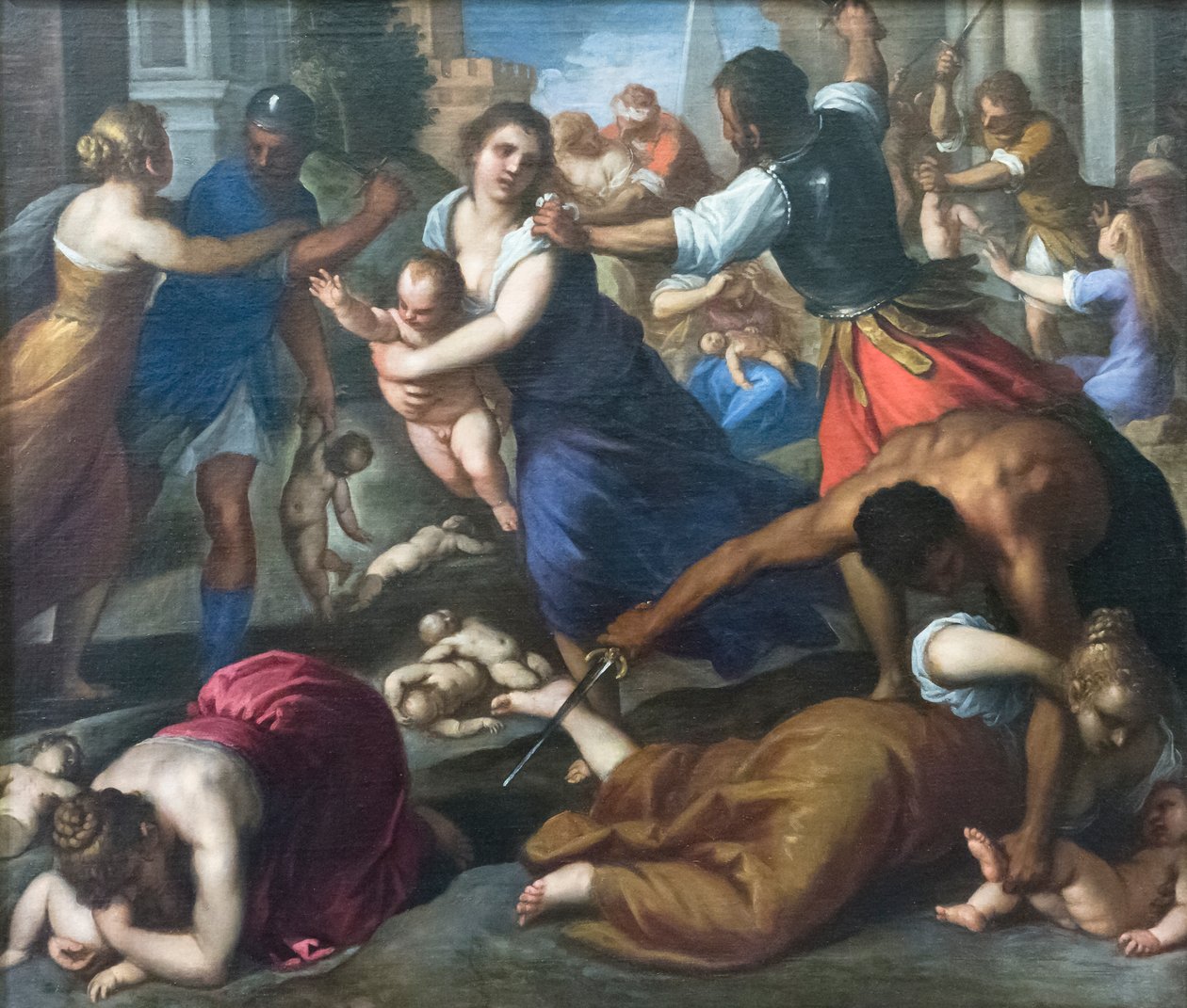 Zabíjení nevinných od Palma Il Giovane (1548 1628)