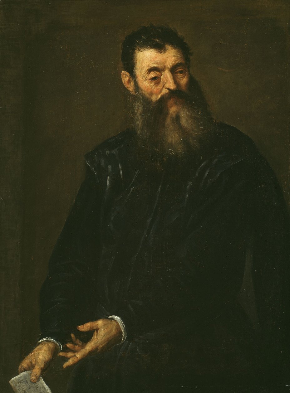 Portrét gentlemana, kolem roku 1590 (olej na plátně) od Palma Il Giovane (1548 1628)