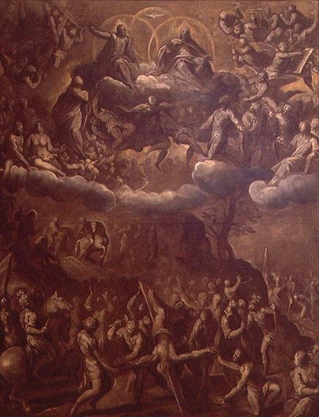 Ukřižování sv. Petra, kolem 1615 (olej na plátně) od Palma Il Giovane