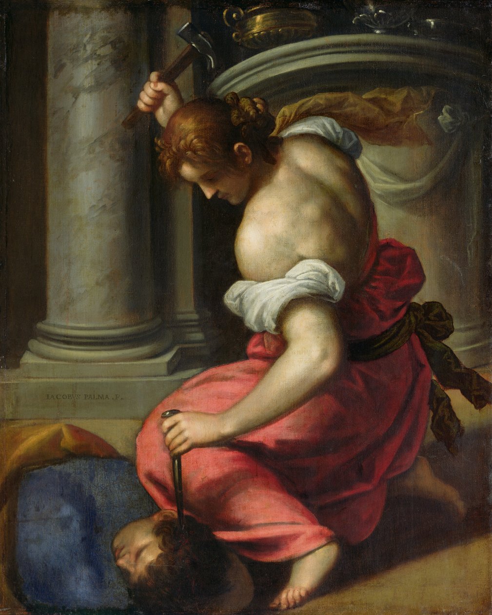 Smrt Sisery (olej na plátně) od Palma Il Giovane (1548 1628)