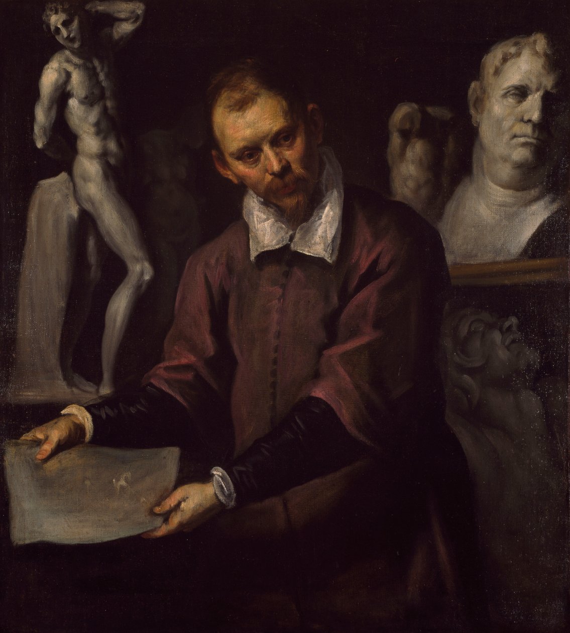 Portrét muže, 1600-1610 od Palma Il Giovane