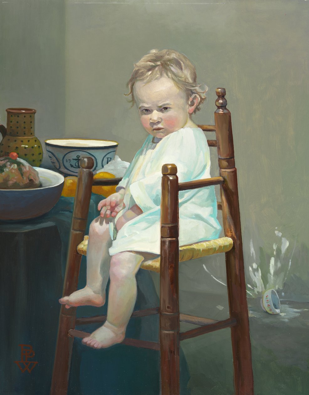 Naughty, 2008 (olej na plátně) od Pamela Patrick White