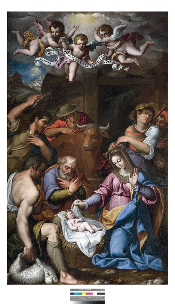 Klanění pastýřů, kolem 1600-15 od Paolo Camillo Landriani