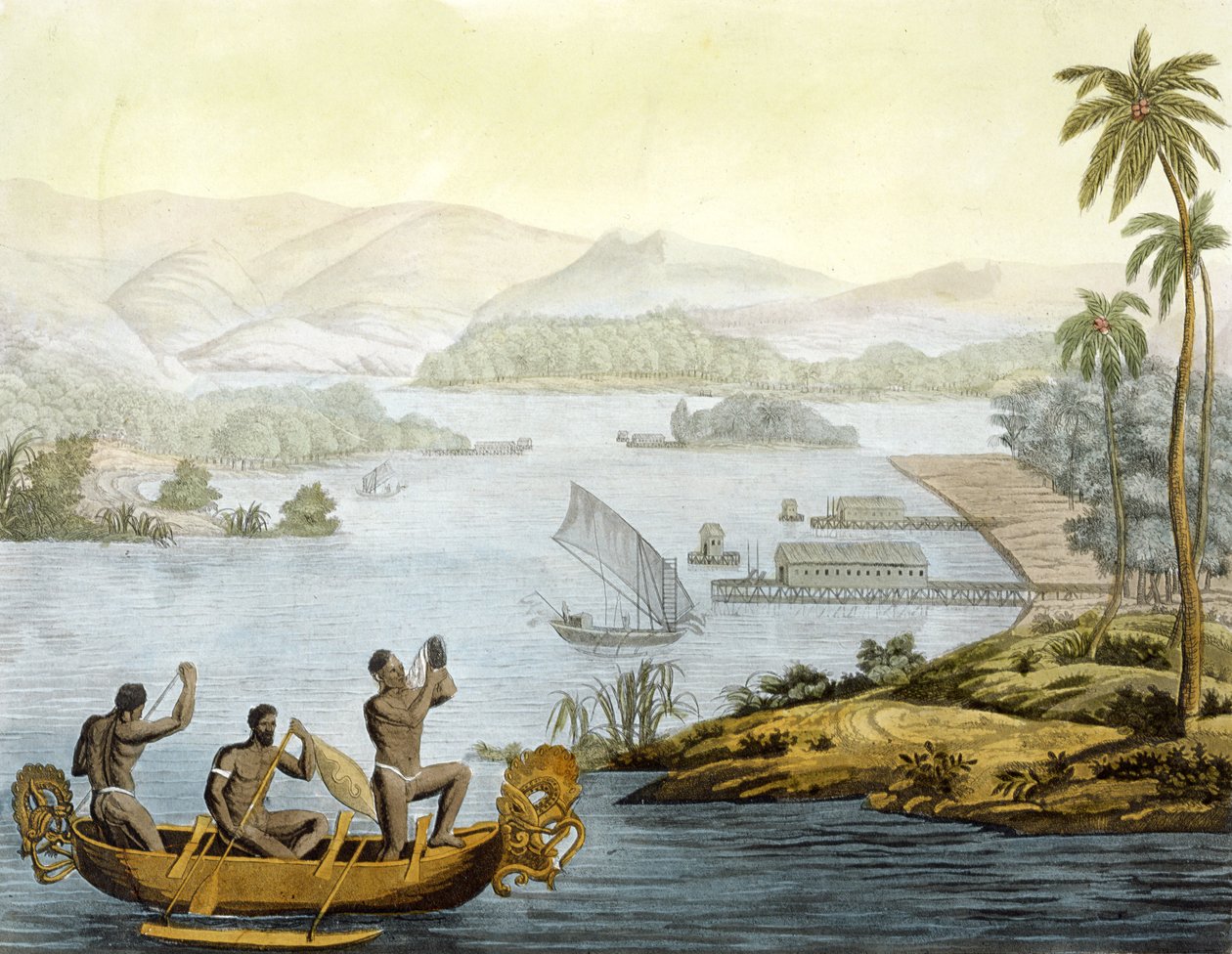 Port Dury, deska 75 z „Le Costume Ancien et Moderne“ od Julese Ferraria, vydáno kolem 20.–30. let 19. století od Paolo Fumagalli