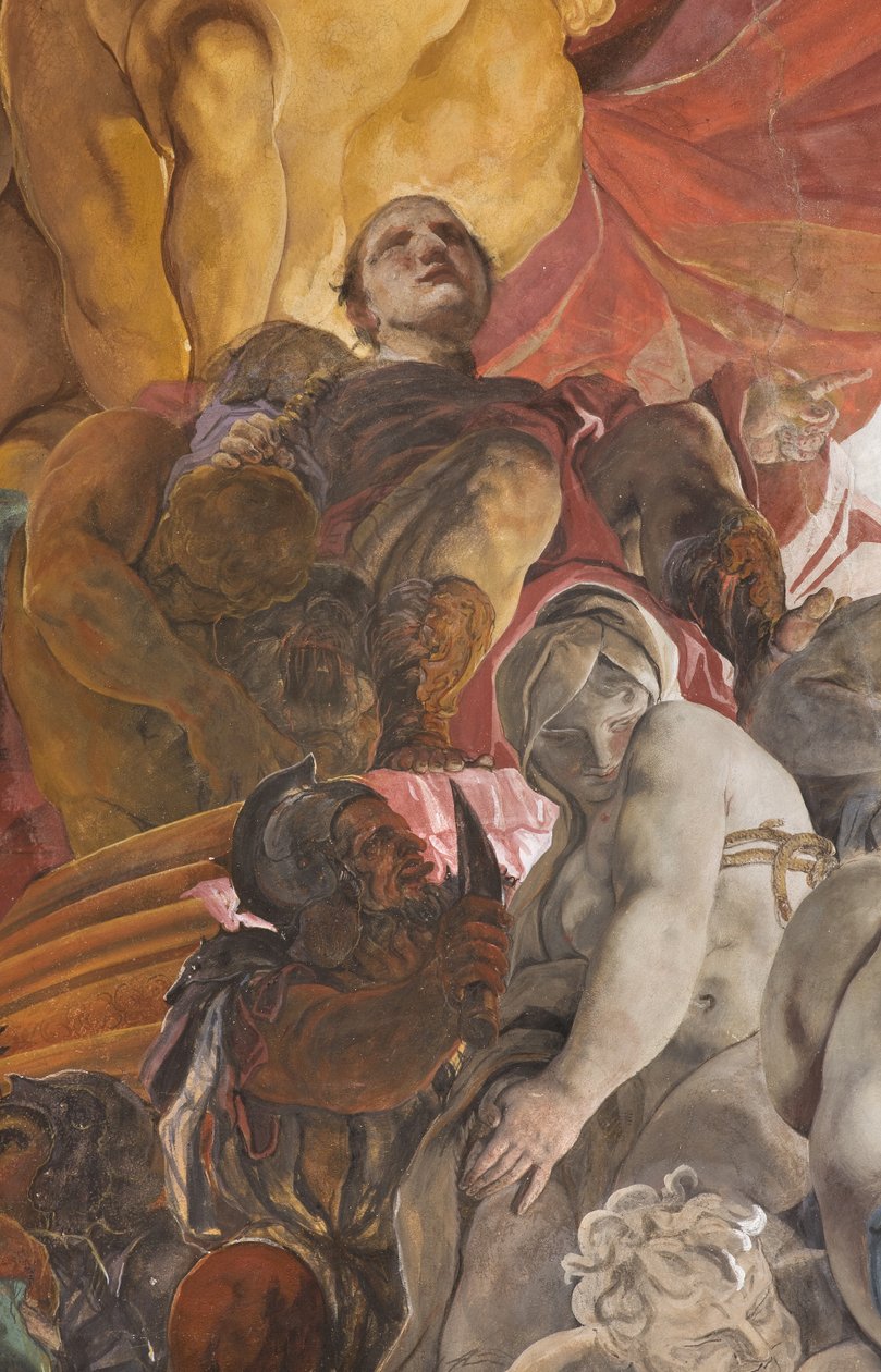 Římský soudce odsuzující k smrti svaté Apollonii, Lucii a Kateřinu Alexandrijské, kolem 1696-97 od Paolo Pagani