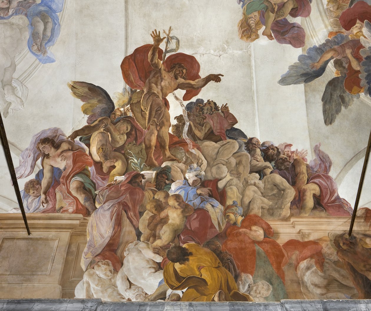 Svatý Jan Křtitel káže s anděly, Sybilami a proroky, kolem 1696-97 od Paolo Pagani