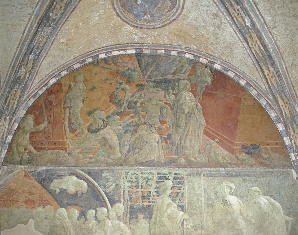Povodeň a ústup vod, Zelený klášter, 1447-48 od Paolo Uccello