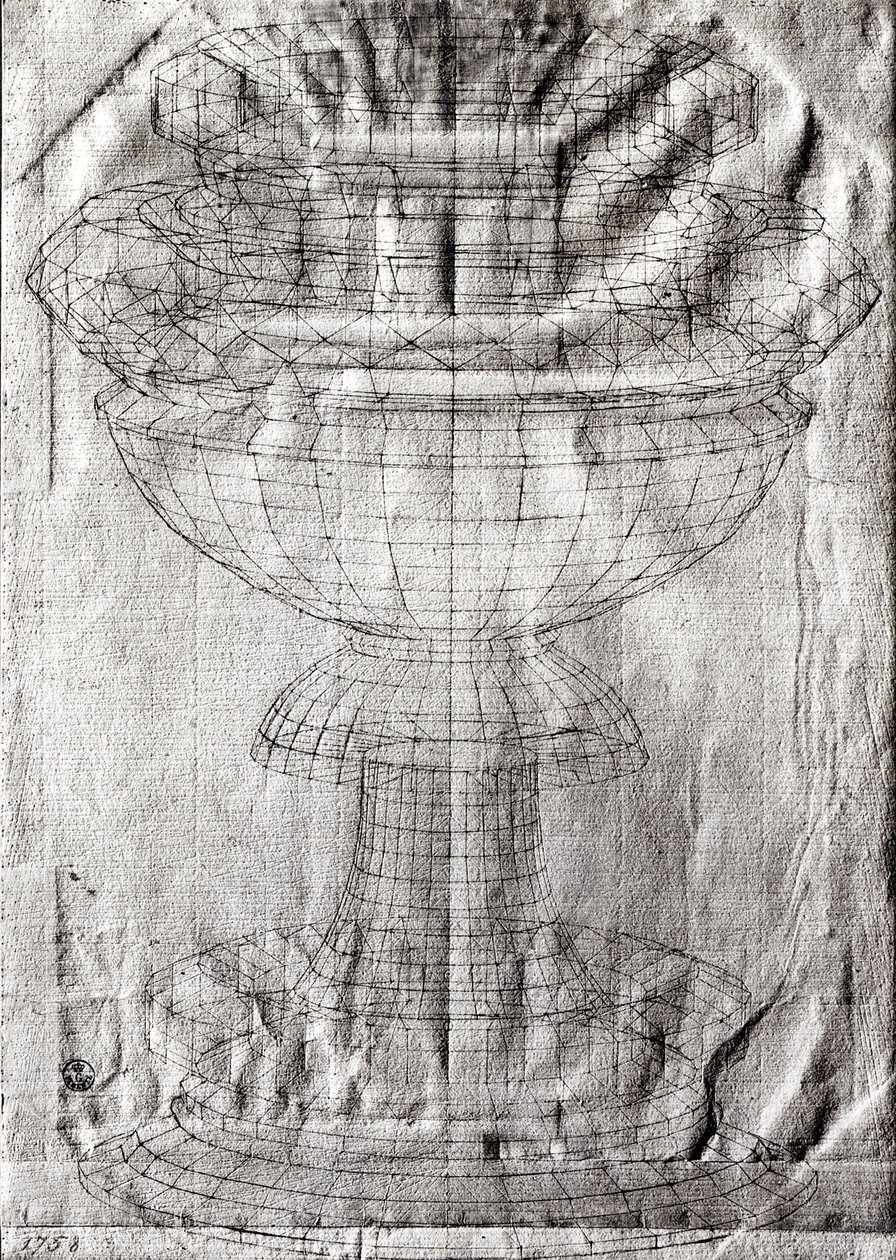 Perspektivní studie kalicha, 1430-40 od Paolo Uccello