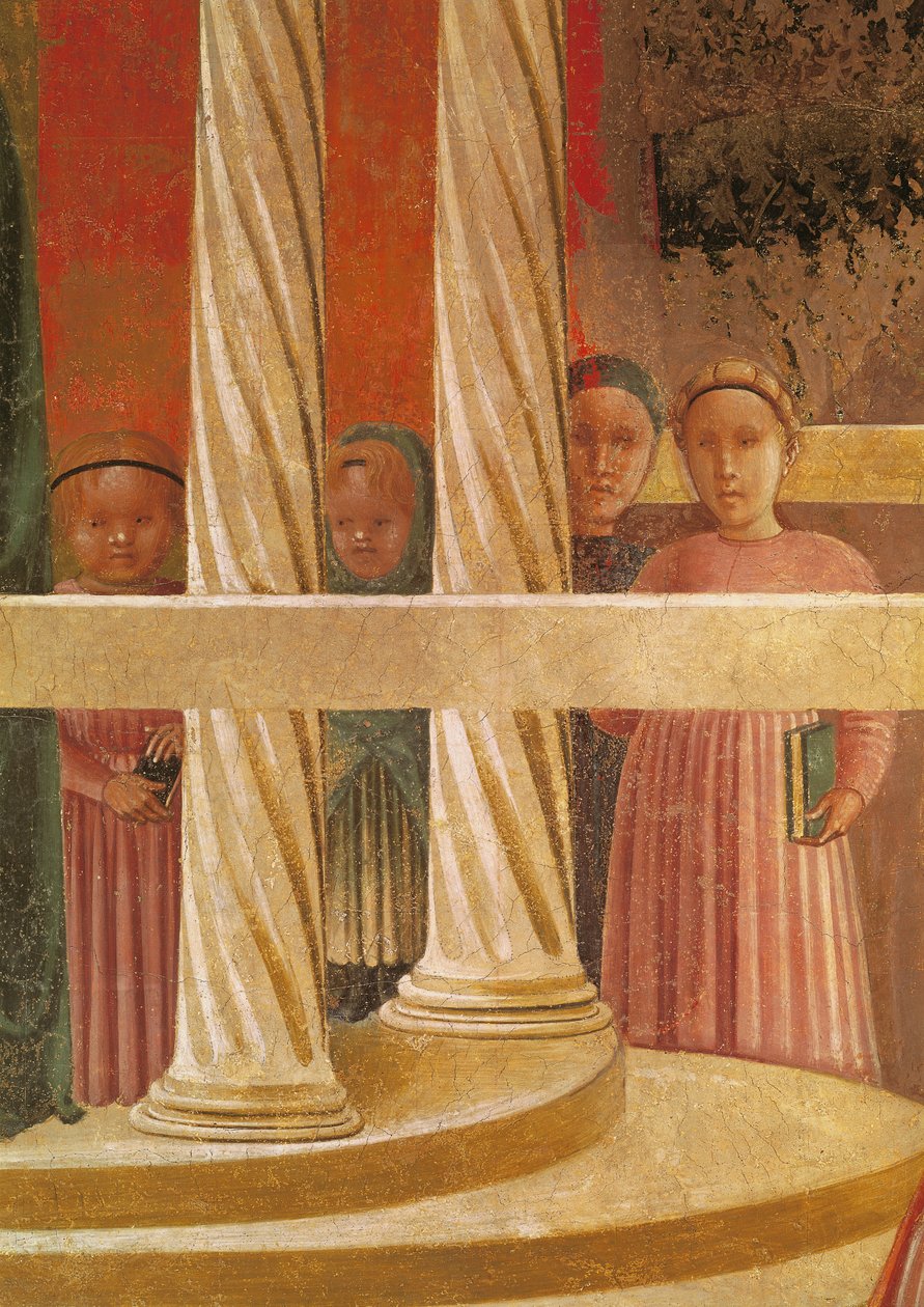 Představení Marie v chrámu, 1433-34 (detail) od Paolo Uccello