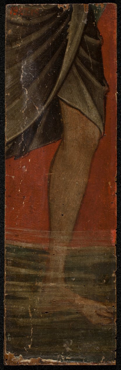Saint George (zadní strana panelu), polovina 1300 (tempera na panelu) (viz také 5242334-37) od Paolo Veneziano