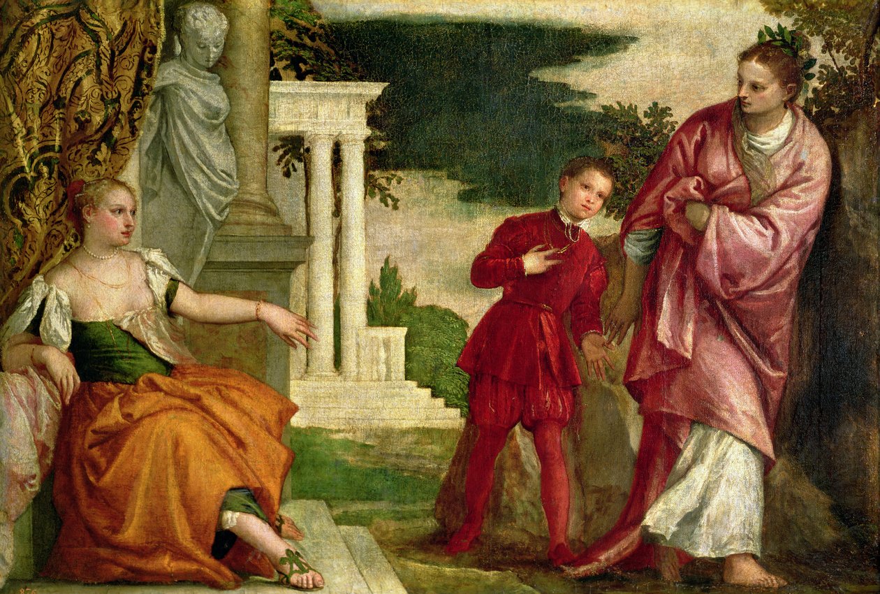 Mladý muž mezi ctností a neřestí od Paolo Veronese