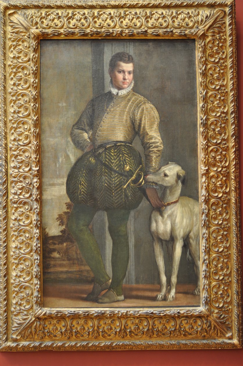 Chlapec s chrtem od Paolo Veronese