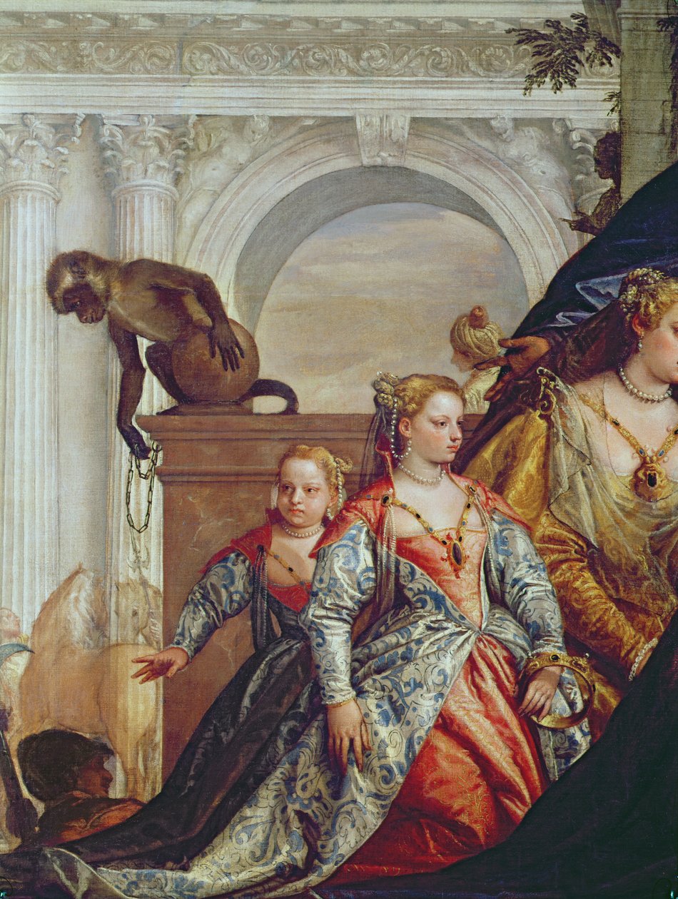 Rodina Dariova před Alexandrem Velikým (356–323 př. n. l.) (detail z roku 2915) od Paolo Veronese