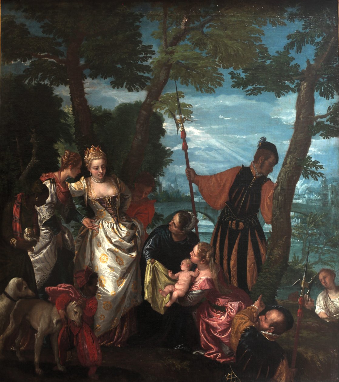 Mojžíš zachránil před vodami od Paolo Veronese