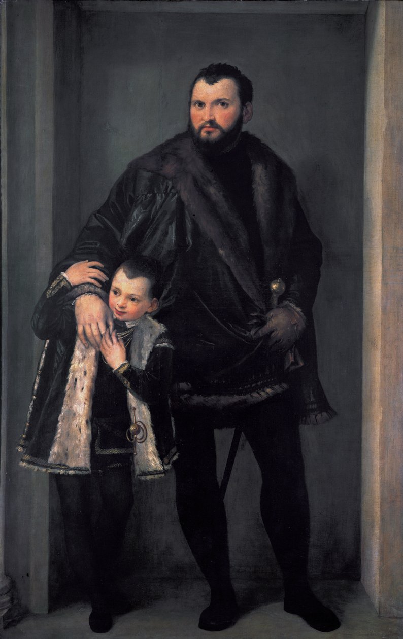 Portrét hraběte Iseppo da Porto s jeho synem Adrianem od Paolo Veronese