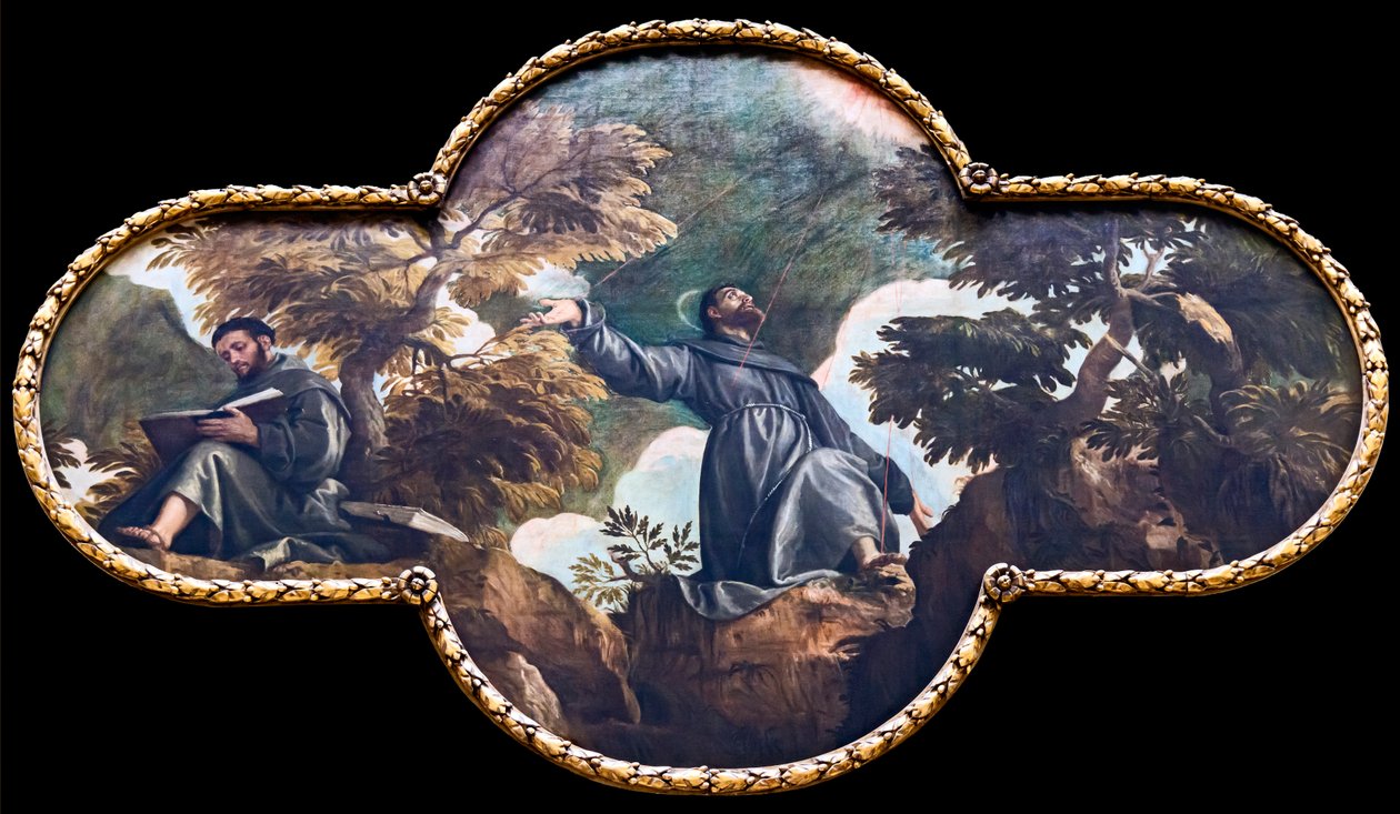 Svatý František přijímající stigmata od Paolo Veronese