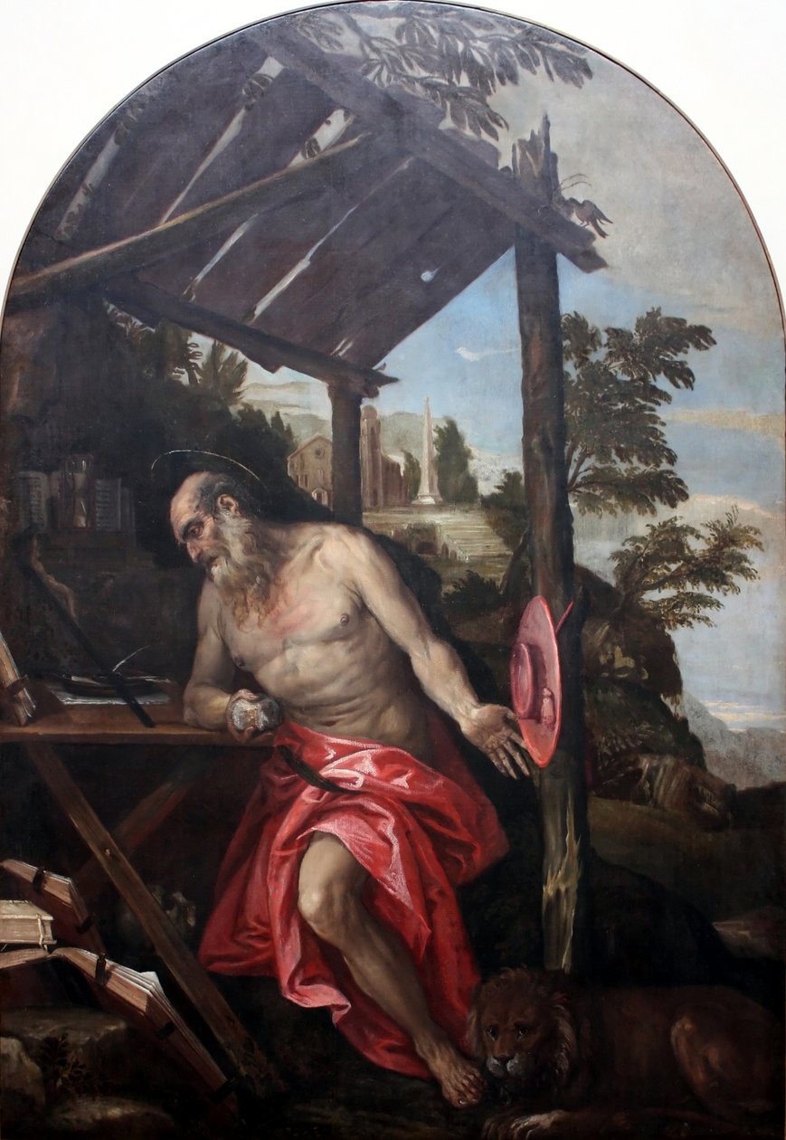 Svatý Jeroným v poušti od Paolo Veronese
