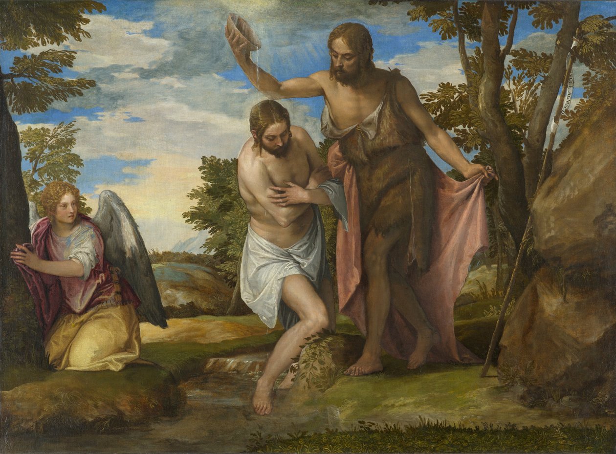 Křest Kristův od Paolo Veronese