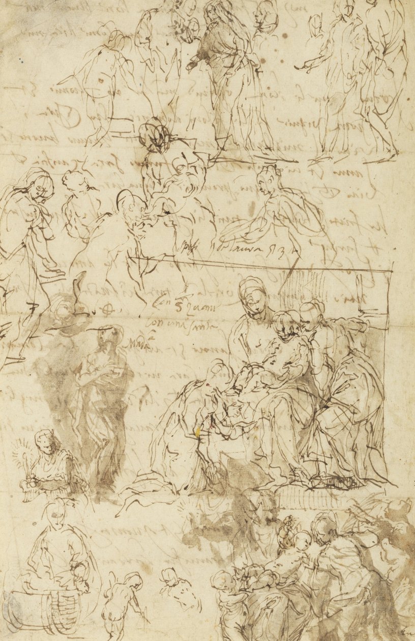 Mystické manželství svaté Kateřiny a další studie od Paolo Veronese