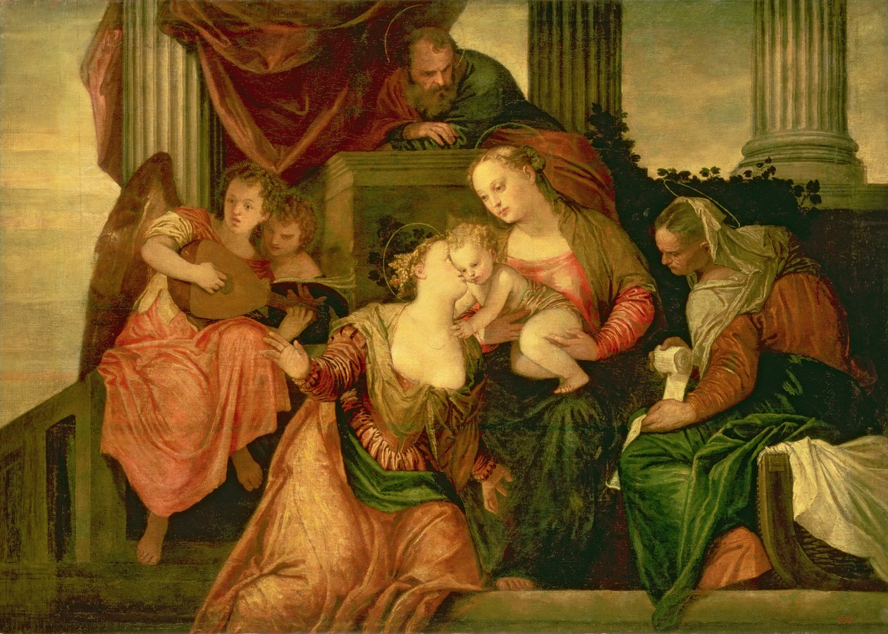 Mystická svatba svaté Kateřiny, kolem roku 1548 od Paolo Veronese