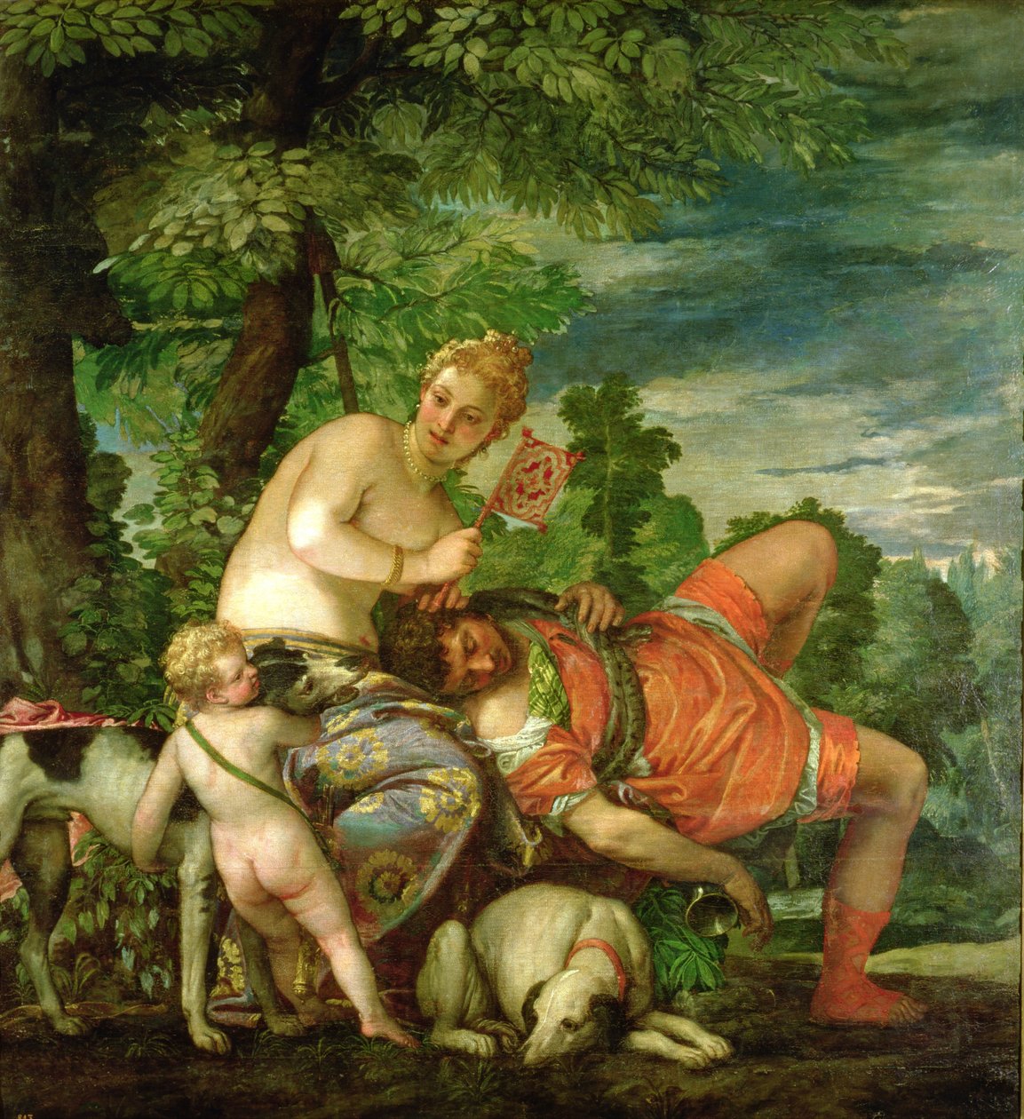 Venuše a Adonis, 1580 (podrobnosti viz 146961) od Paolo Veronese
