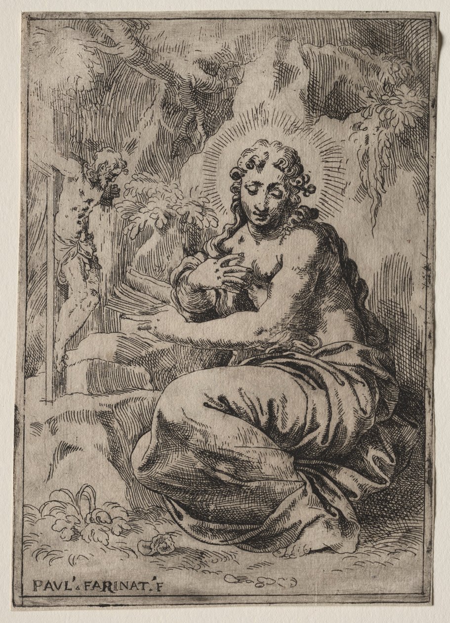 Magdalena, konec 16. století. od Paolo Farinati