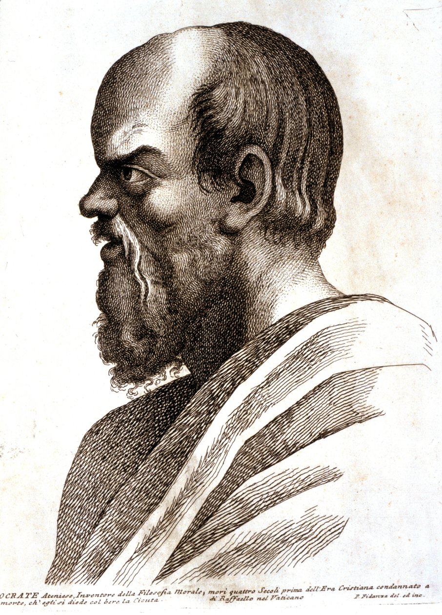 SOCRATES. 1757-1760 (rytina) od Paolo Fidanza