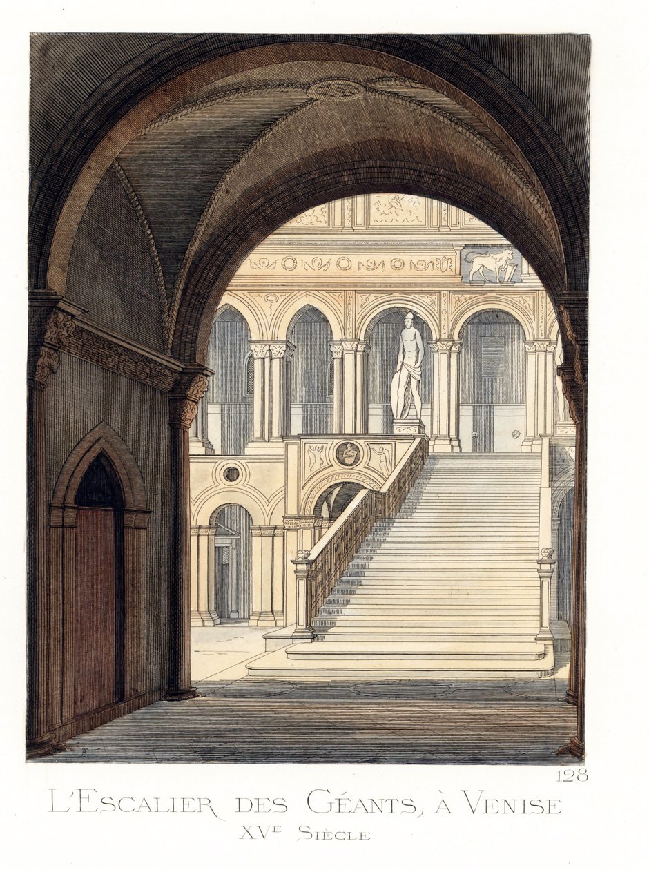Obří schodiště Dóžecího paláce, v Benátkách (Itálie) od Paolo Mercuri