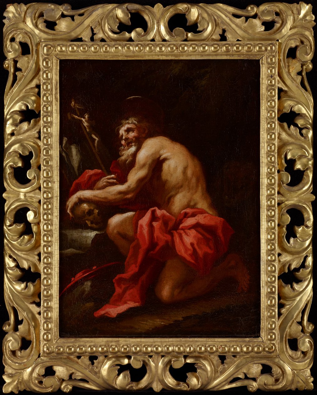 Sv. Jeroným v poušti, kolem roku 1700 od Paolo Pagani