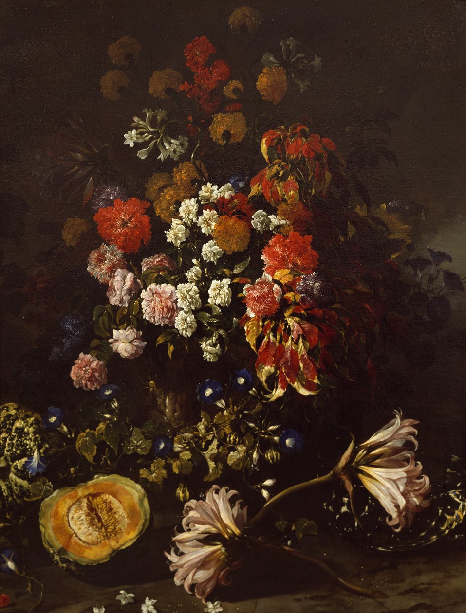 Květiny s křišťálovou mísou, Paolo Porpora (1617-1673) od Paolo Porpora