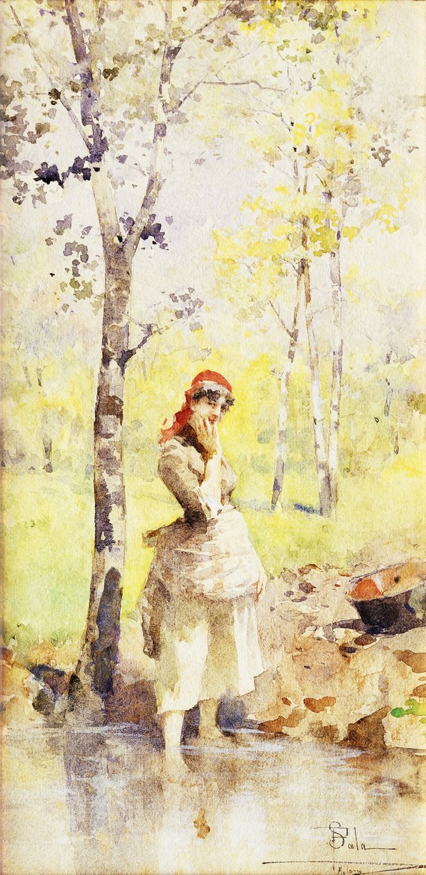 Sbírání vody, od Paolo Sala