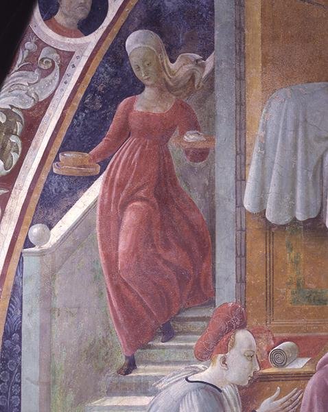 Narození Panny Marie, z kaple Nanebevzetí Panny Marie od Paolo Uccello