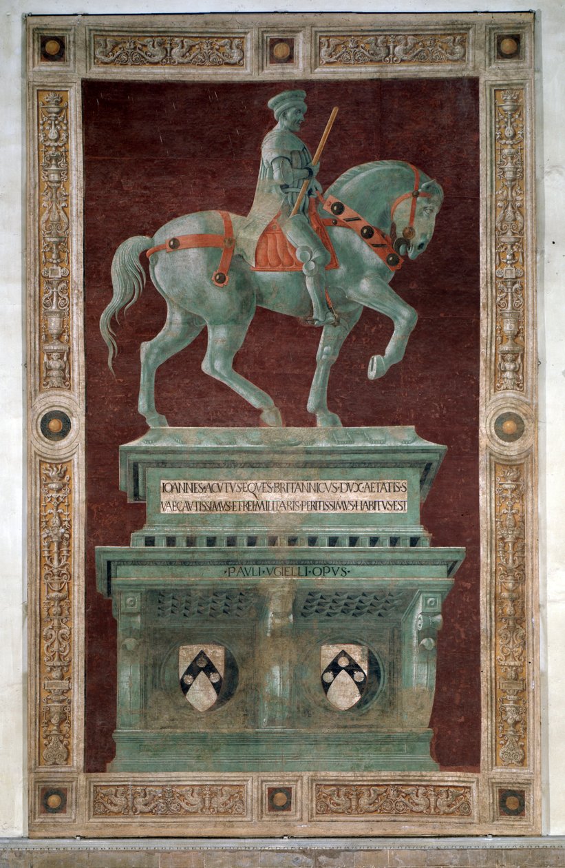 Pohřební pomník sira Johna Hawkwooda - Freska od Paolo Uccello