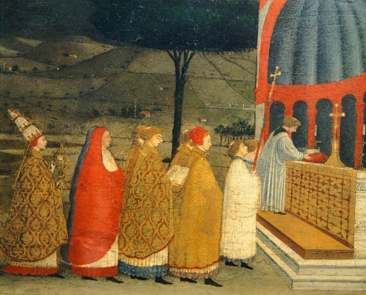 Predella of Miracle of Profaned Host od Paola Uccella (1397-1475), detail od Paolo Uccello