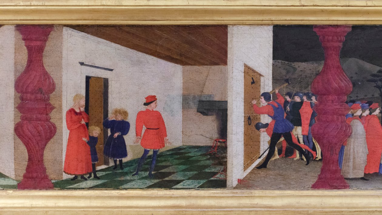 Predella o znesvěcení hostie, detail od Paolo Uccello