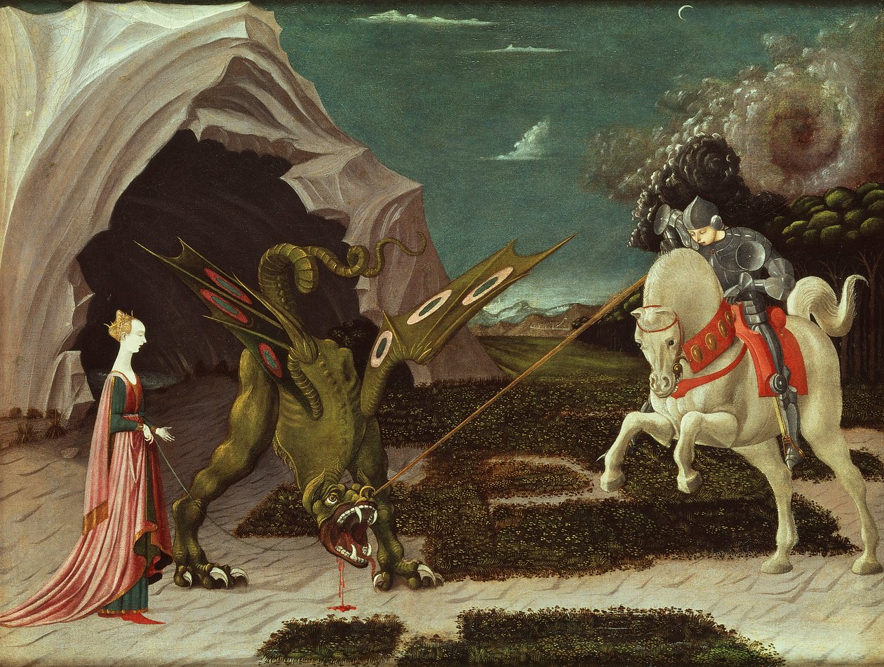 St. George and the Dragon, c.1470 (podrobnosti viz 85548) od Paolo Uccello