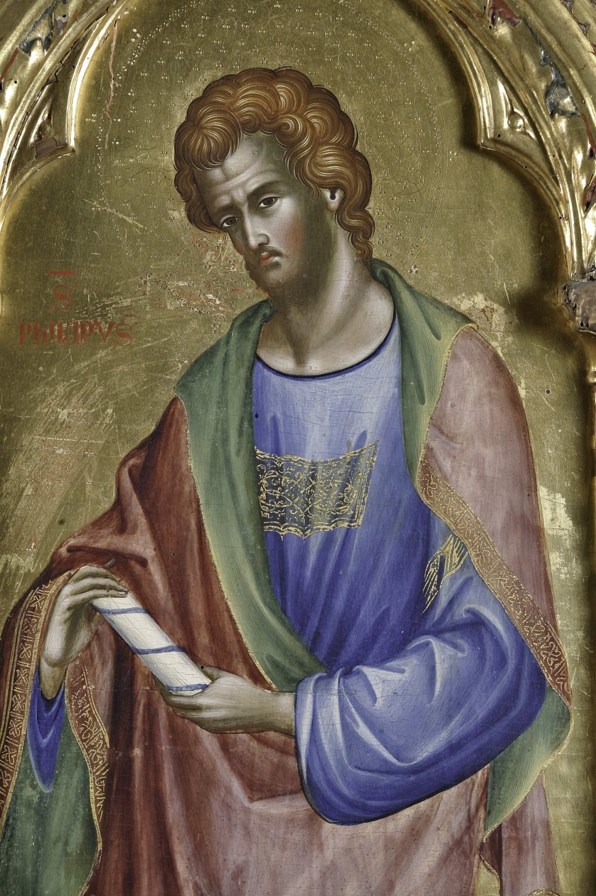 Sv. Filip, detail 1630085 Polyptych se svatými od Paolo Veneziano