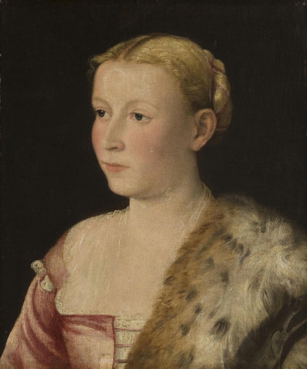Aktivní Benátky, italský - Portrét dámy, kolem 1550, kat. 226 od Paolo Veronese