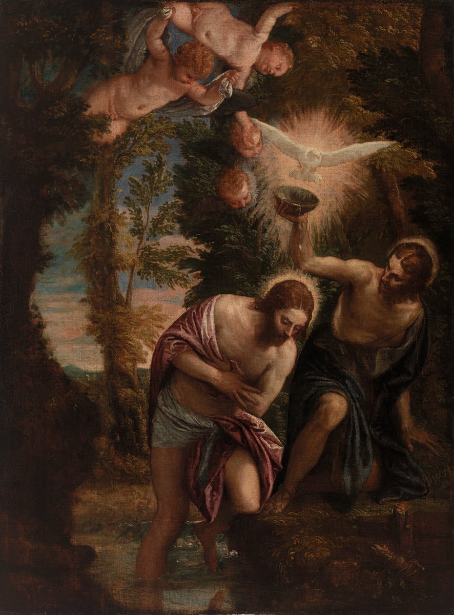 Křest Kristův od Paolo Veronese