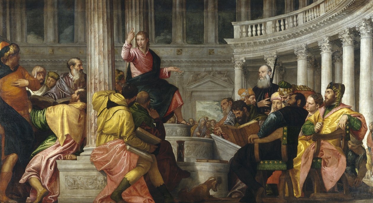 Kristus mezi lékaři od Paolo Veronese