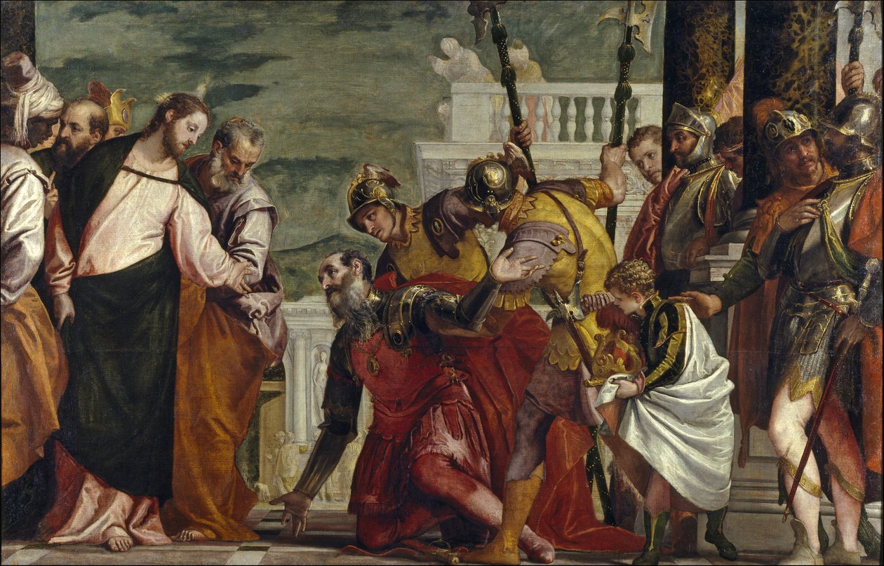 Ježíš uzdravuje služebníka setníka od Paolo Veronese