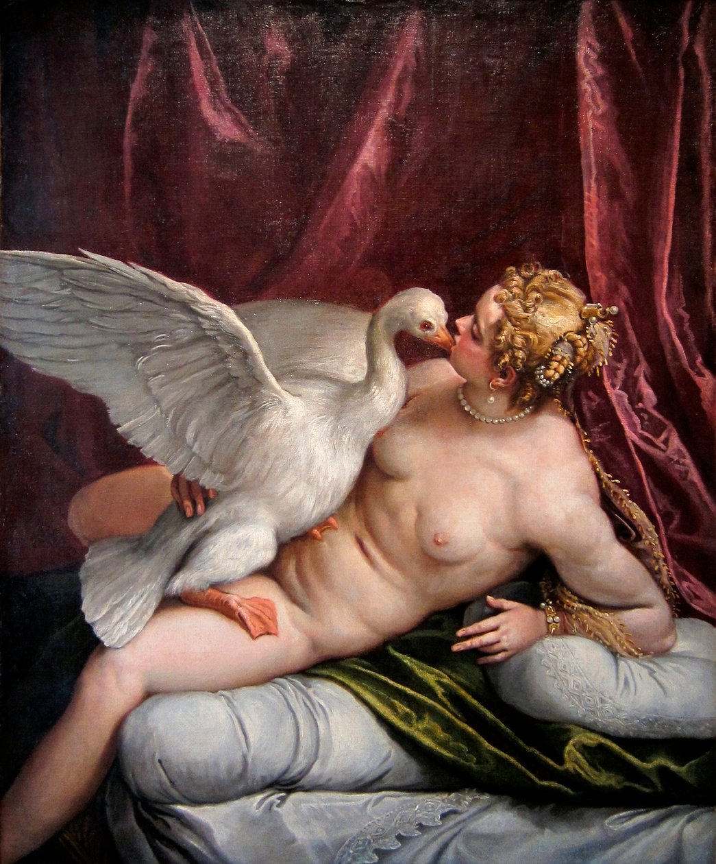 Leda a labuť, 1585 od Paolo Veronese