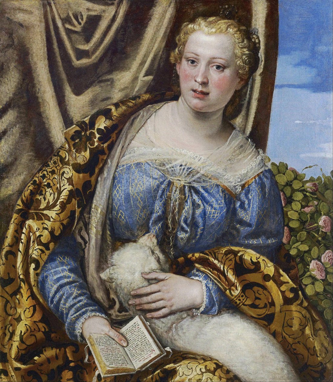 Portrét dámy jako svatá Anežka od Paolo Veronese